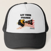 君の賞パーソナライズされためはキリスト教信者だ キャップ (正面)