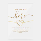 君の追悼碑結婚が来たら アクリルサイン (正面)