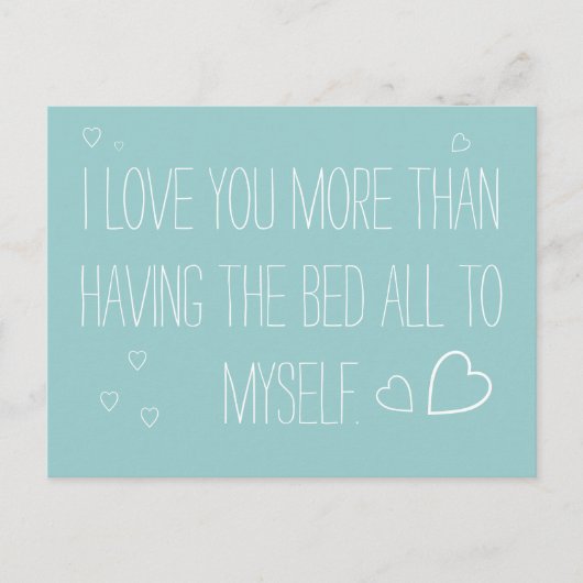 君の遠距離郵便恋しく思紙がもっと好きだ ポストカード (正面)