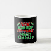 君の醜いクリスマスのTシャツは大嫌いだ コーヒーマグカップ (中央)