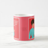 君の静かトリートメントは楽静かしい。 コーヒーマグカップ (中央)