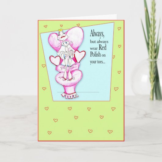 君の靴底は赤いポーランド人だ 誕生日 カード (正面)