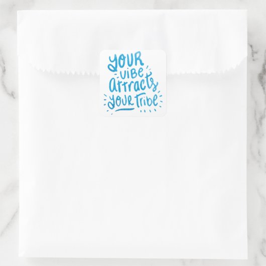 君の風情は部族の引用文を引き付けやる気を起こさせるる スクエアシール (バッグ)