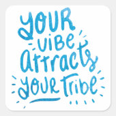 君の風情は部族の引用文を引き付けやる気を起こさせるる スクエアシール (正面)