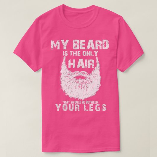 君の髭は二人の間の髪だけだ Tシャツ (デザイン正面)