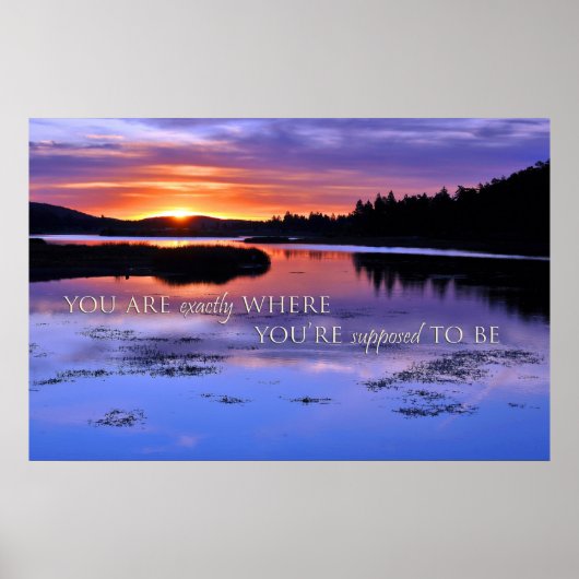 君はあなたははまさにポスターと思われる場所だ ポスター (正面)