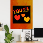 君はすごいポスターだ ポスター (ホームオフィス)