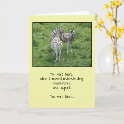 君はそこにいた…友情 カード (黄色い花)