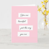 君はそのままで美しい カード (黄色い花)