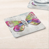 君はとても価値がある スクエアペーパーコースター (アングル)