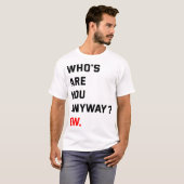 君はどっちの方が早いか Tシャツ (正面フル)