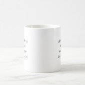 君はひどく皮肉を込めていおもしろいるだろう コーヒーマグカップ (中央)