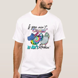 君はもしクロシンじゃないロックインの絞り染めじゃない Tシャツ