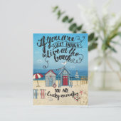 君はもしビーチに住めるくらい運が良い ポストカード (スタンド正面)