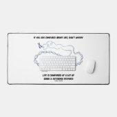 君はもし人生に戸惑うし、ユーモアを心配するな デスクマット (キーボード&マウス)