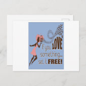 君はもし何か自由にしたものが好きだ ポストカード (正面/裏面)