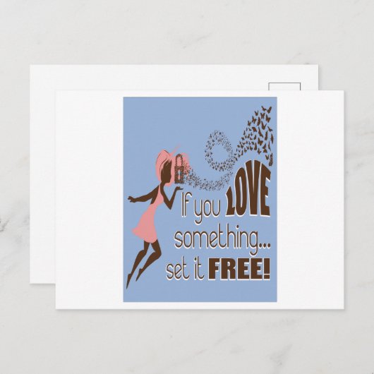 君はもし何か自由にしたものが好きだ ポストカード (正面/裏面)