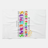 君はもし彼らが輝く良い考えを持っている キッチンタオル (横)