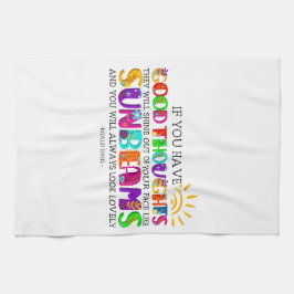 君はもし彼らが輝く良い考えを持っている キッチンタオル