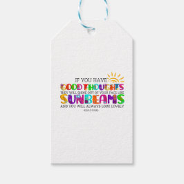 君はもし彼らが輝く良い考えを持っている ギフトタグ