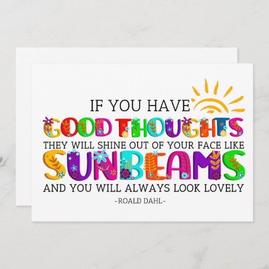 君はもし彼らが輝く良い考えを持っている シーズンカード (正面/裏面)