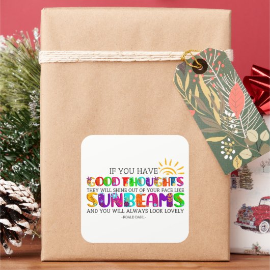 君はもし彼らが輝く良い考えを持っている スクエアシール (クリスマス)