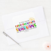 君はもし彼らが輝く良い考えを持っている スクエアシール (封筒)