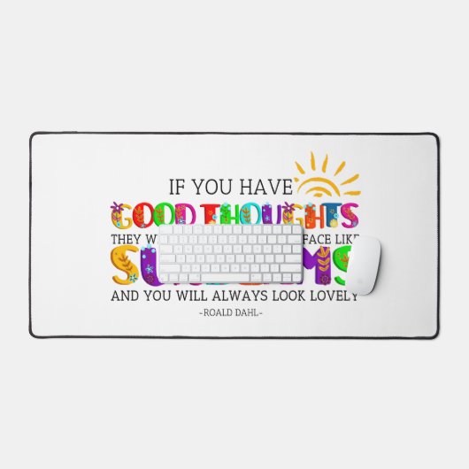 君はもし彼らが輝く良い考えを持っている デスクマット (キーボード&マウス)