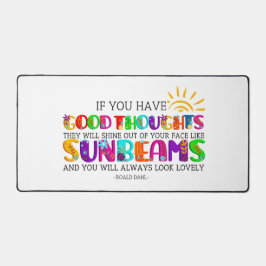 君はもし彼らが輝く良い考えを持っている デスクマット