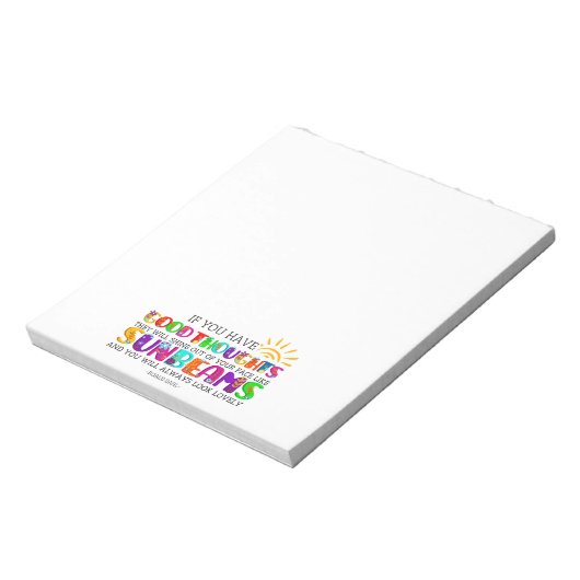 君はもし彼らが輝く良い考えを持っている ノートパッド (回転)