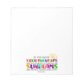 君はもし彼らが輝く良い考えを持っている ノートパッド (正面)