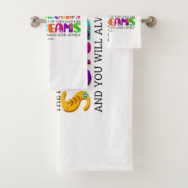 君はもし彼らが輝く良い考えを持っている バスタオルセット