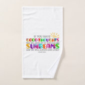 君はもし彼らが輝く良い考えを持っている バスタオルセット (ハンドタオル)