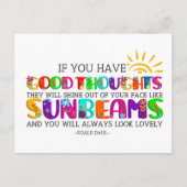 君はもし彼らが輝く良い考えを持っている ポストカード (正面)