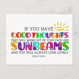君はもし彼らが輝く良い考えを持っている ポストカード
