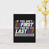 君はもし最初に最後の自動車のドライバーのレースを見る カード (黄色い花)