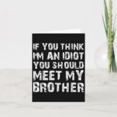 君はもし考え僕の兄弟に逢うとは夢にも思わぬ カード (正面)