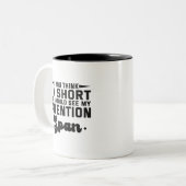 君はもし考え僕の注意を見るがいい ツートーンマグカップ (正面左)