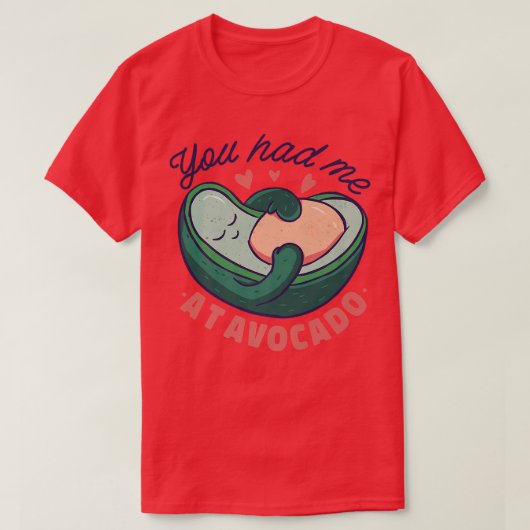 君はアボカドTシャツを着た Tシャツ (デザイン正面)
