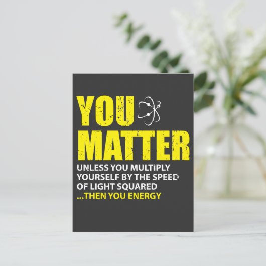 君はエネルギー物理おもしろい愛好家の問題だ ポストカード (スタンド正面)