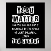 君はエネルギー物理学おもしろい学を問う ポスター (正面)