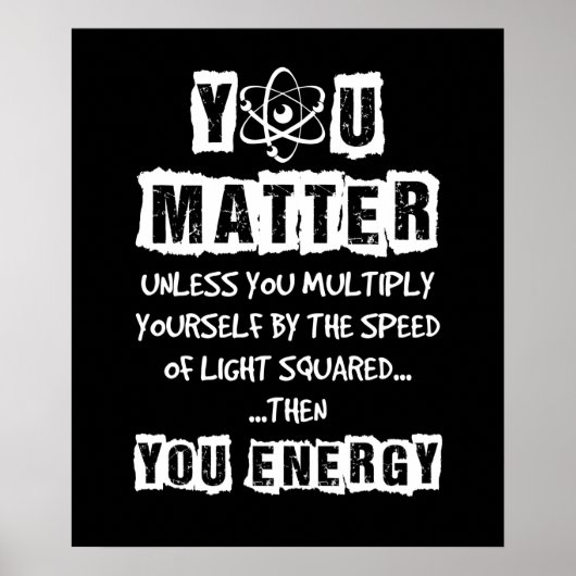 君はエネルギー物理学おもしろい学を問う ポスター (正面)