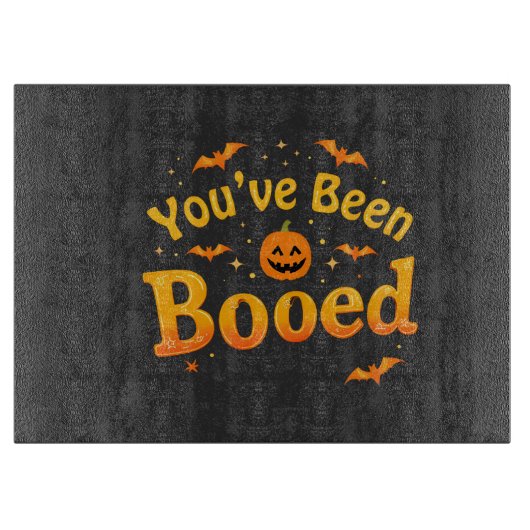 君はカボチャ不気味ハロウィーンだ カッティングボード (正面)