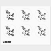 君はキリスト教の為になる ラウンドシール (シート)