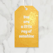 君はサンシャインイエローの小さなレイカスタムだ ギフトタグ (正面)
