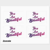 君はステッカーが美しい 長方形シール (シート)