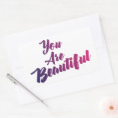 君はステッカーが美しい 長方形シール (封筒)