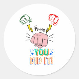 君はステッカーを打った ラウンドシール