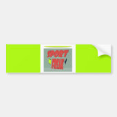 君はスポーツフットボールのスイミングクラスが好きか バンパーステッカー (正面)