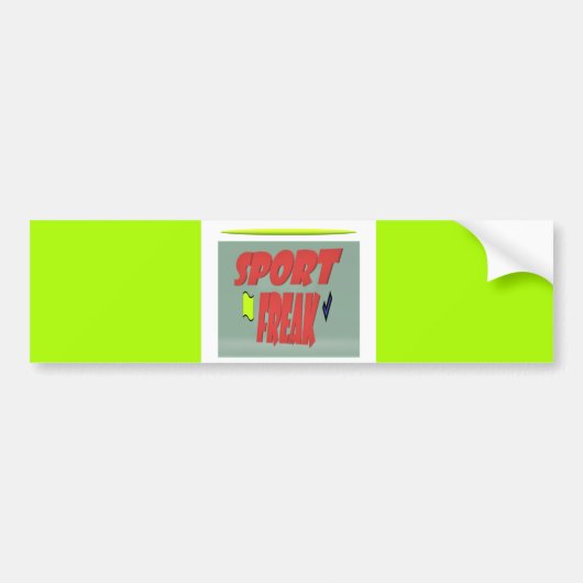 君はスポーツフットボールのスイミングクラスが好きか バンパーステッカー (正面)